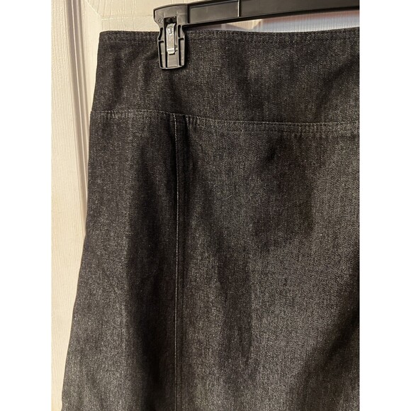 Baby-O Skirt Womens Sz 12 midi Blue Denim USA longline hipster Modest Y2K New - Picture 3 of 8